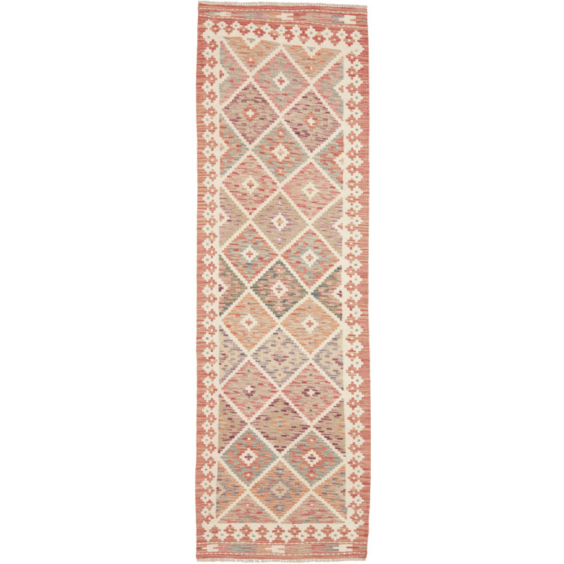 Kilim 75x250 Cm Kilim, Afghanistan, Hand-carded Wool (warp: