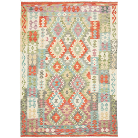 Kilim 171x244 Cm Afghan Kilim, Hand-carded Wool (cotton