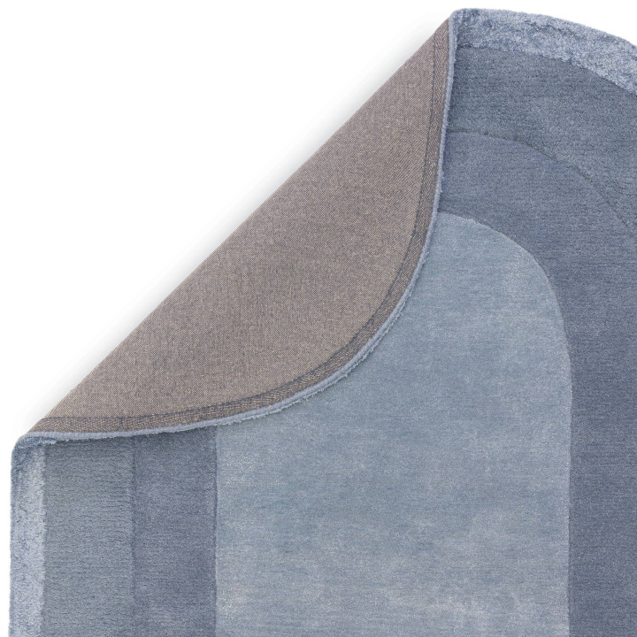 Tappeto Halo geometrico blu Rotondo 160x230 cm