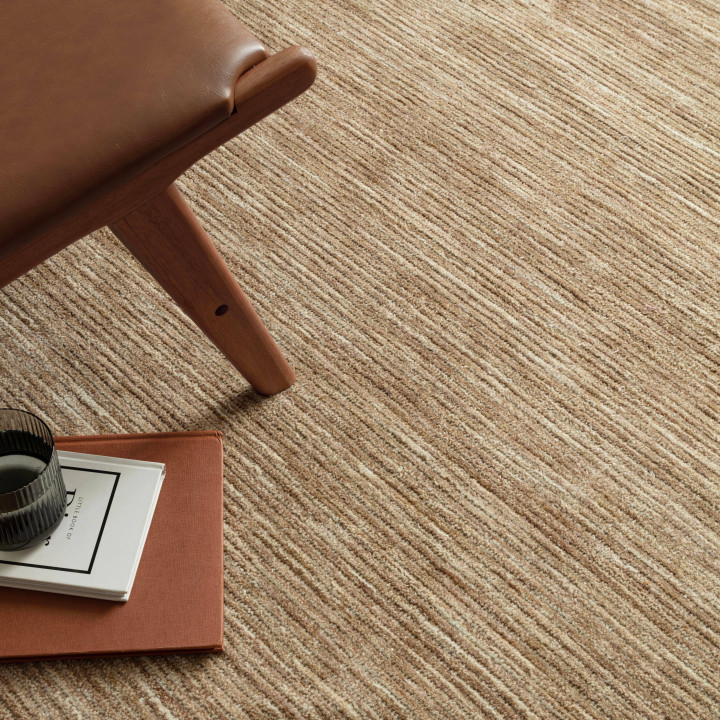 Tappeto Hazy tinta unita beige e tortora 120x170