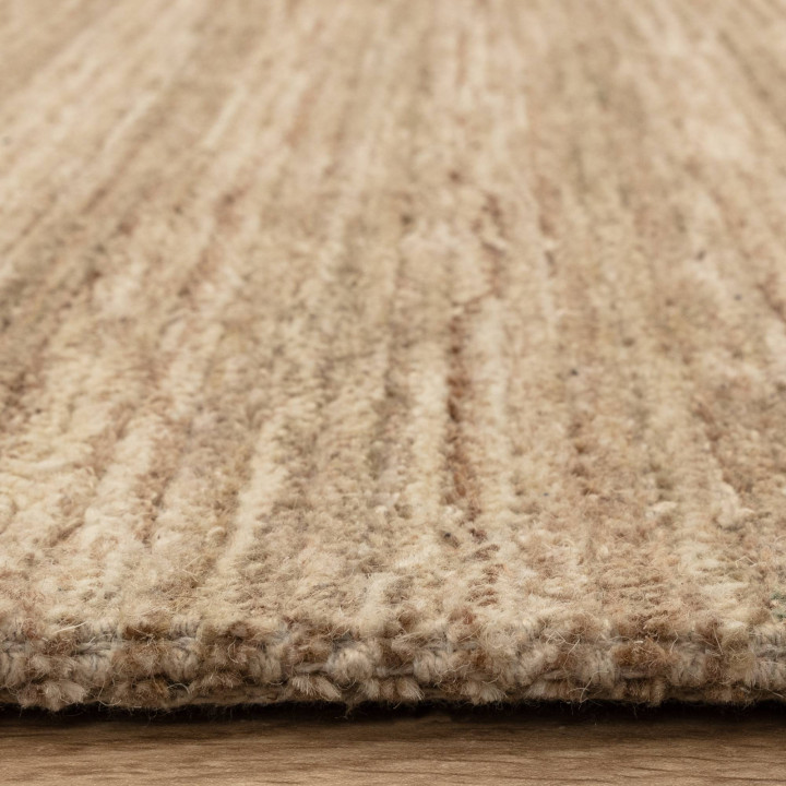 Tappeto Hazy tinta unita beige e tortora 120x170