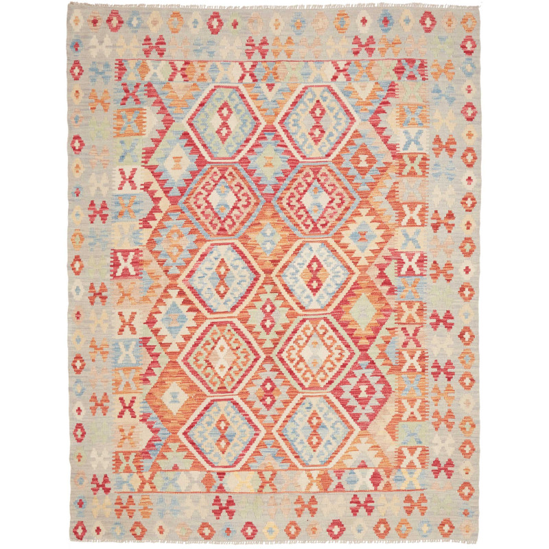 Kilim 182x231 Cm Kilim, Afghanistan, Hand-carded Wool,