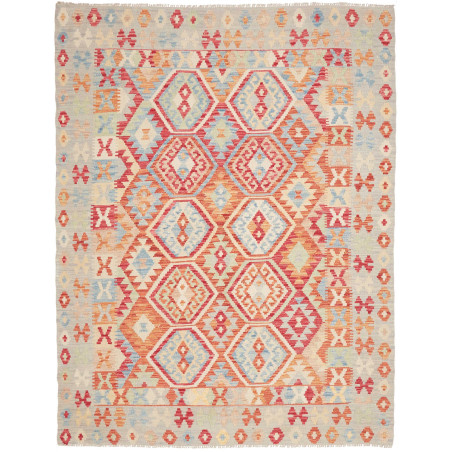 Kilim 182x231 Cm Kilim, Afghanistan, Hand-carded Wool,