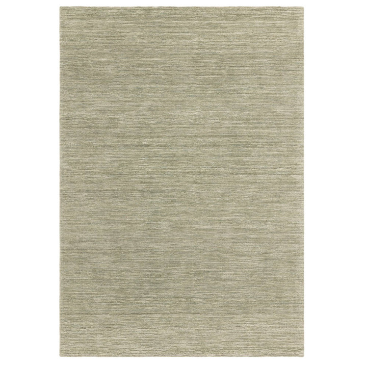 Tappeto Hazy tinta unita verde oliva e verde sal