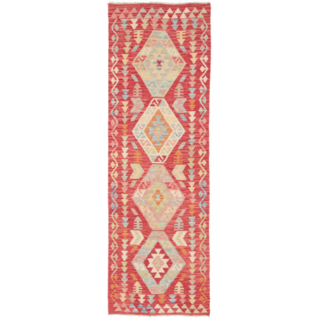 Kilim 75x235 Cm Kilim, Afghanistan, Hand-carded Wool (warp: