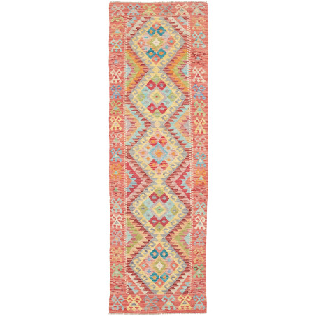 Kilim 76x250 Cm Kilim Afghanistan, Hand-carded Wool (warp:
