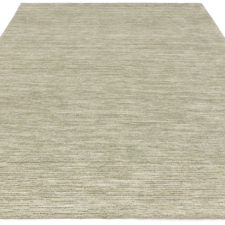 Rug Hazy plain olive green sage green 200x290 cm