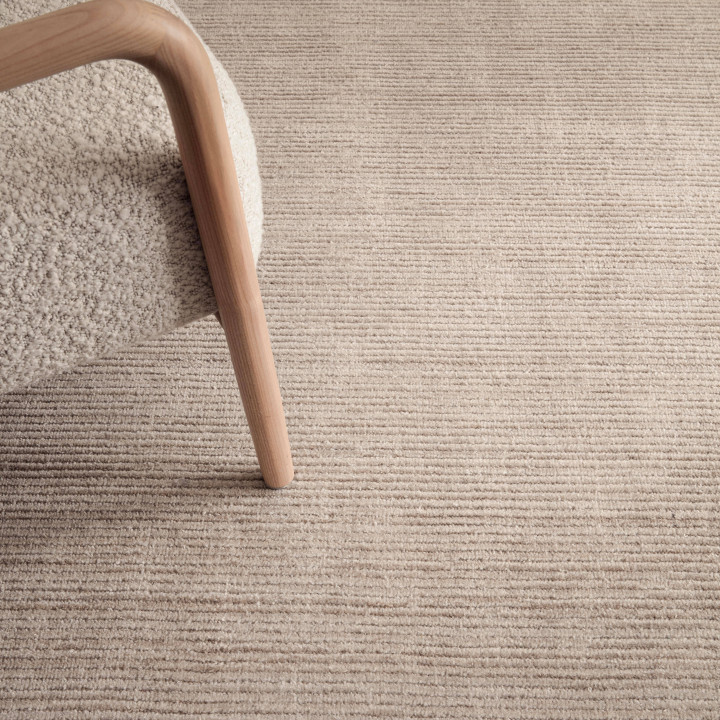 Rug Hazy plain cream white 120x170 cm