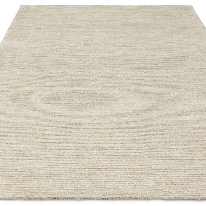 Tappeto Hazy tinta unita crema e bianco 160x230