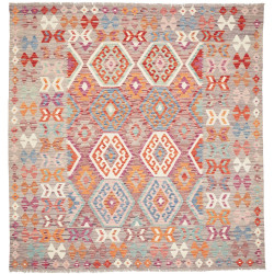 Kilim 204x209 Cm Kilim, Afghanistan, Hand-carded Wool (warp: