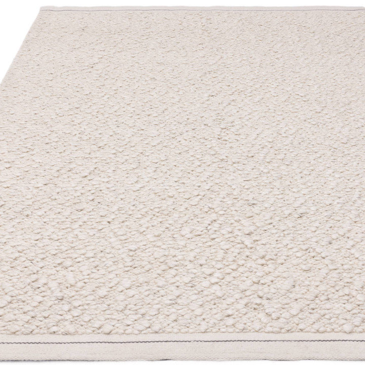 Tappeto Elm tinta unita bianco e beige chiaro 20