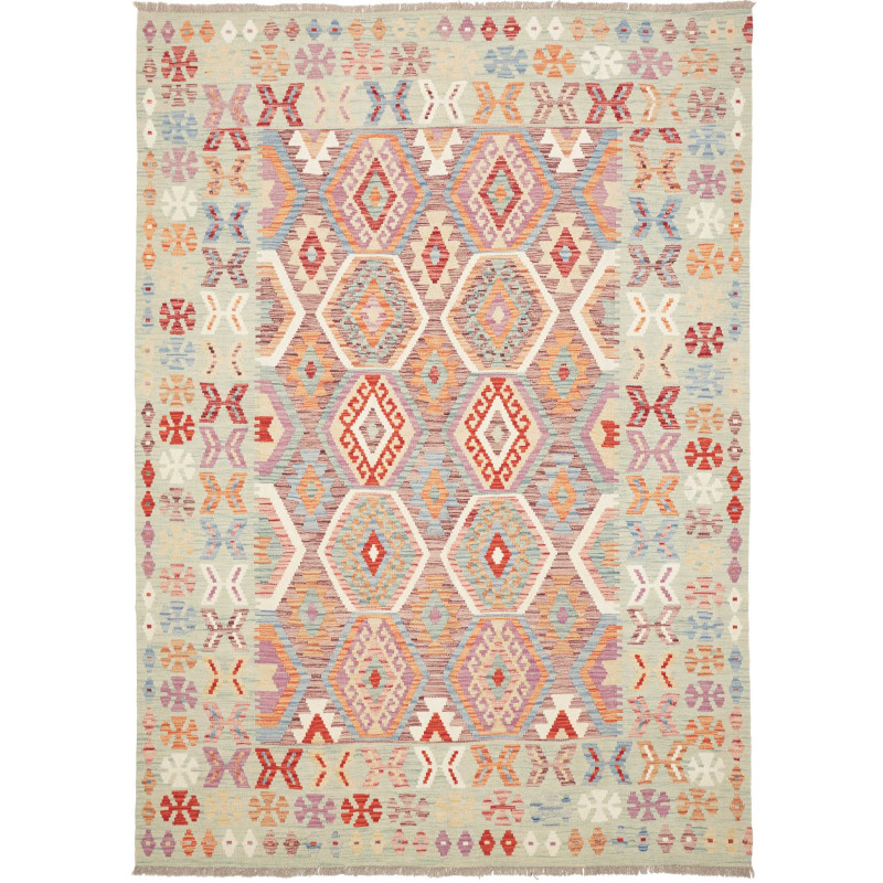 Kilim 179x250 Cm Kilim, Afghanistan, Hand-carded Wool (warp: