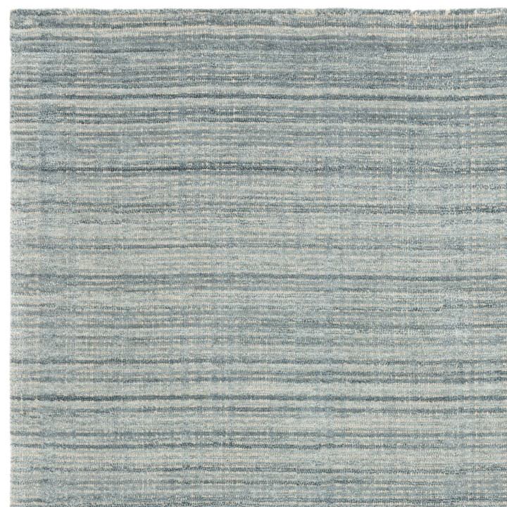 Rug Hazy geometric light blue grayish blue ivory