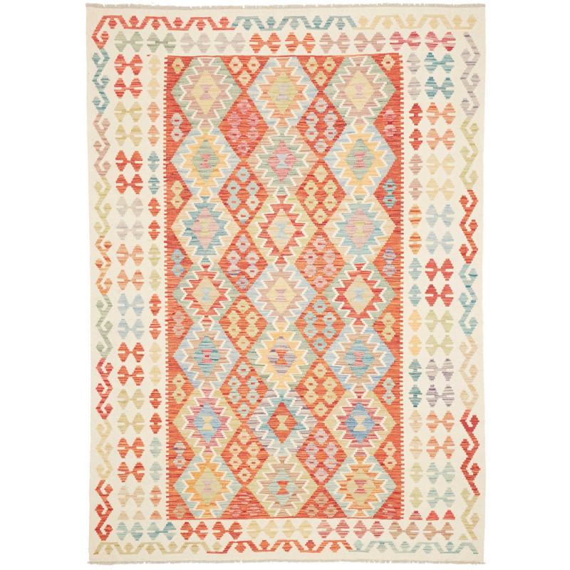 Kilim 176x242 Cm Kilim Afghanistan, Hand-carded Wool,