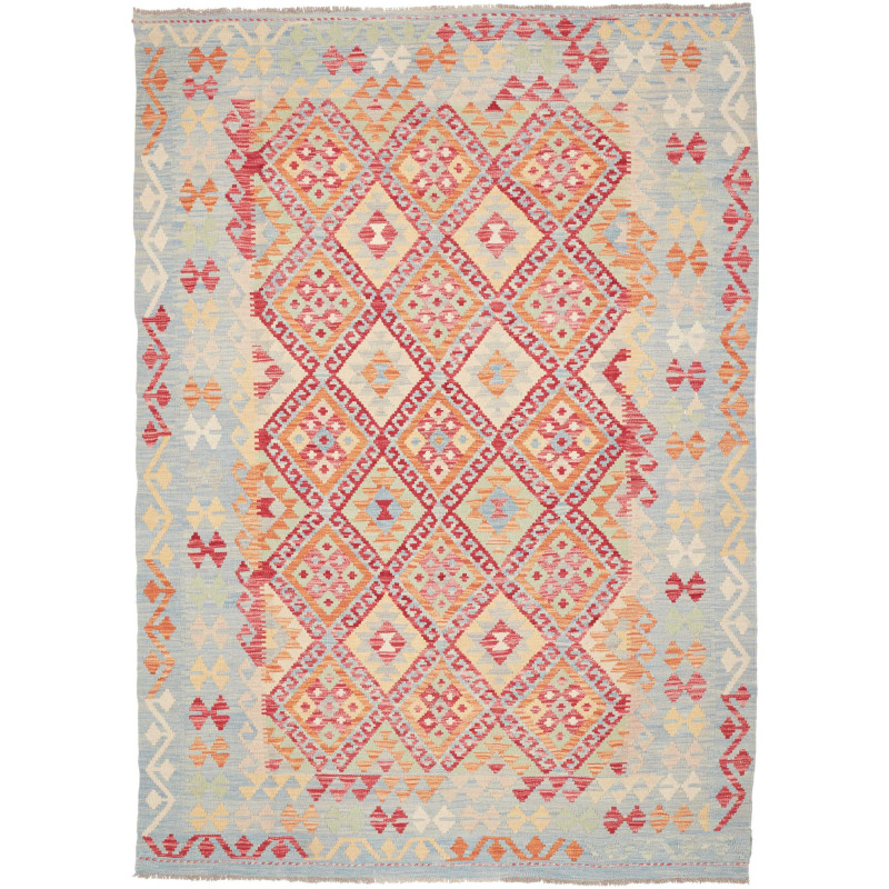 Kilim 177x246 Cm Kilim, Afghanistan, Hand-carded Wool,