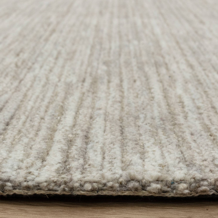 Tappeto Hazy tinta unita beige e tortora 120x170