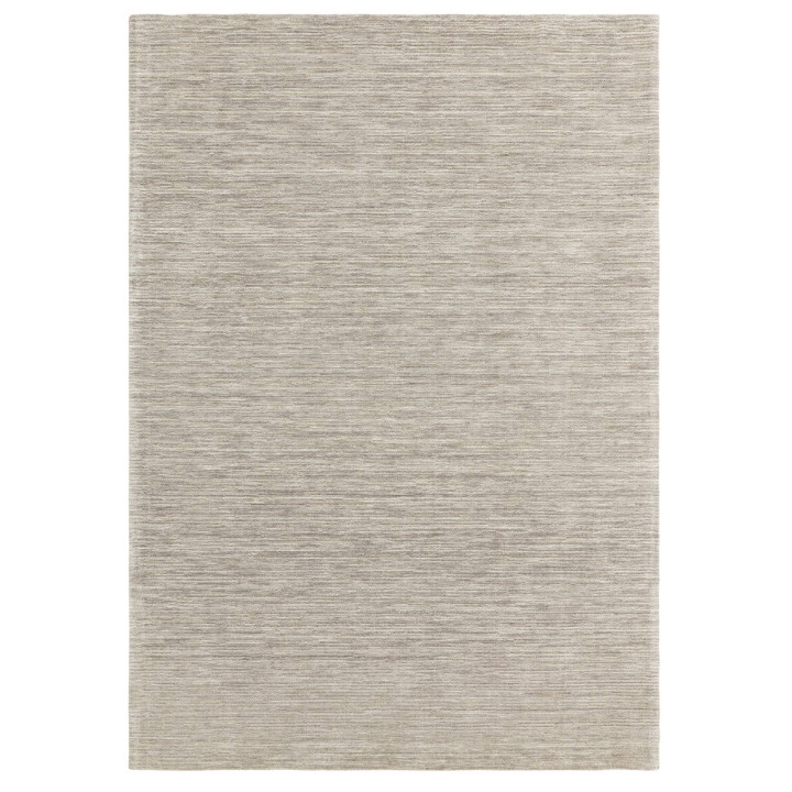 Rug Hazy plain beige taupe 160x230 cm