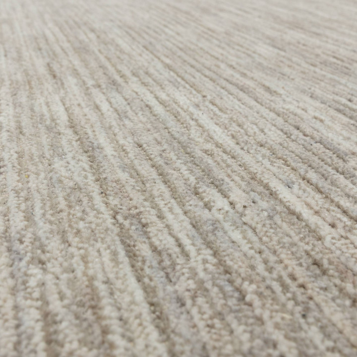 Tappeto Hazy tinta unita beige e tortora 160x230