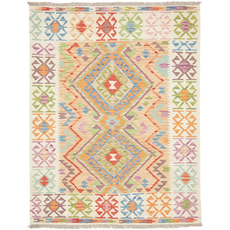 Kilim 148x192 Cm Kilim Afghanistan Hand-carded Wool Cotton