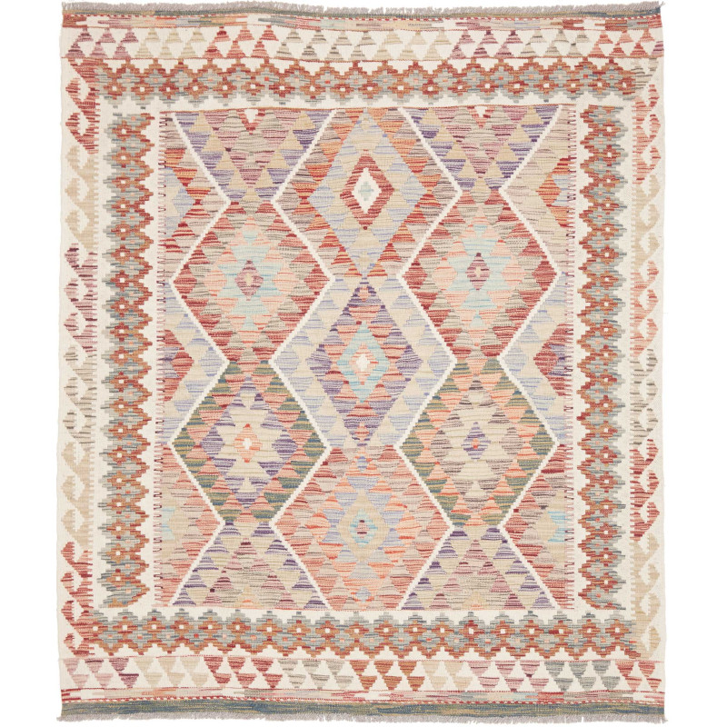 Kilim 161x188 Cm Kilim Afghanistan Hand-carded Wool (warp: