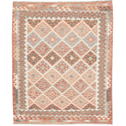 Kilim 157x190 Cm Kilim, Afghanistan, Hand-carded Wool (warp: