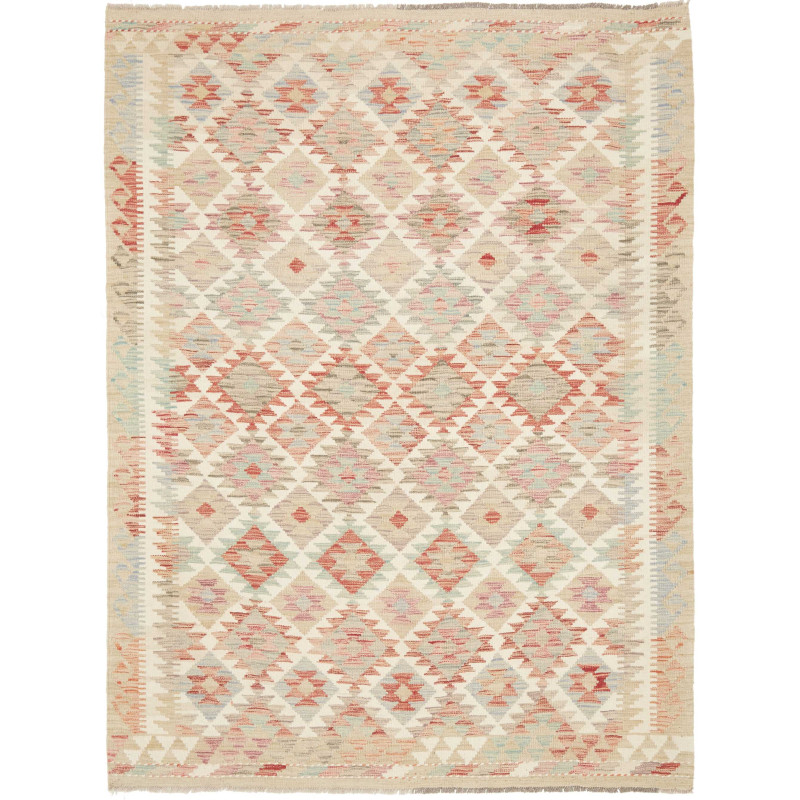 Rug Kilim Afghanistan 153x205 Cream Terracotta