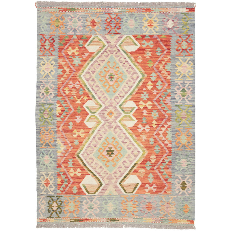 Kilim 123x170 Cm Kilim Afghanistan, Hand-carded Wool And
