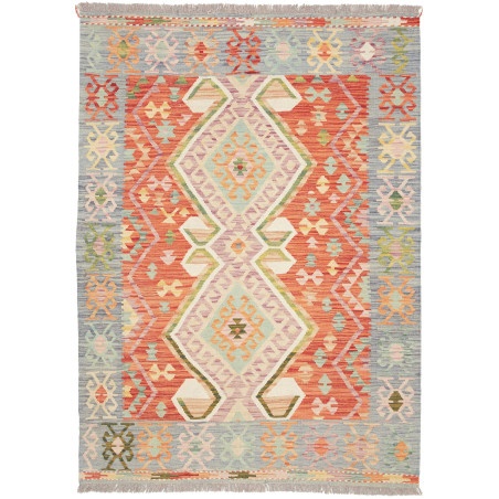 Kilim 123x170 Cm Kilim Afghanistan, Hand-carded Wool And