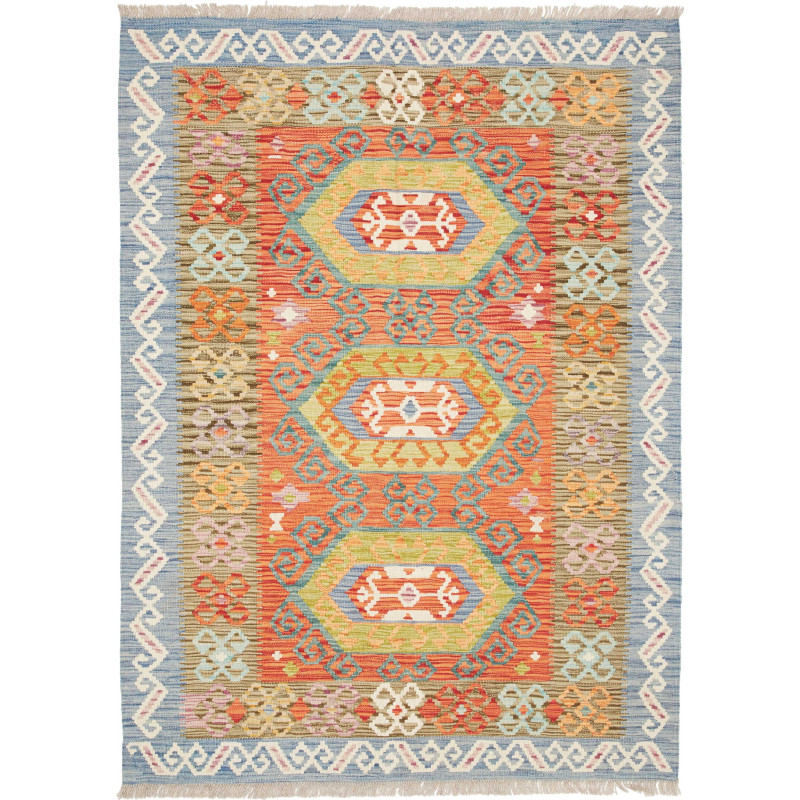 Kilim 125x173 Cm Kilim, Afghanistan, Hand-carded Wool (warp: