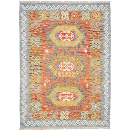 Kilim 125x173 Cm Kilim, Afghanistan, Hand-carded Wool (warp: