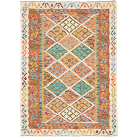 Kilim 126x172 Cm Kilim, Afghanistan, Hand-carded Wool