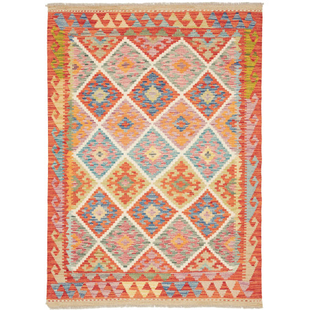Kilim 126x178 Cm Kilim Afghanistan Hand-carded Wool (warp: