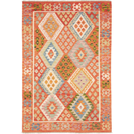 Kilim 126x185 Cm Kilim Afghanistan Hand-carded Wool (warp: