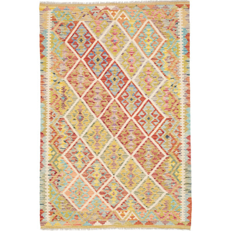 Kilim 124x184 Cm Kilim Afghanistan Hand-carded Wool Cotton