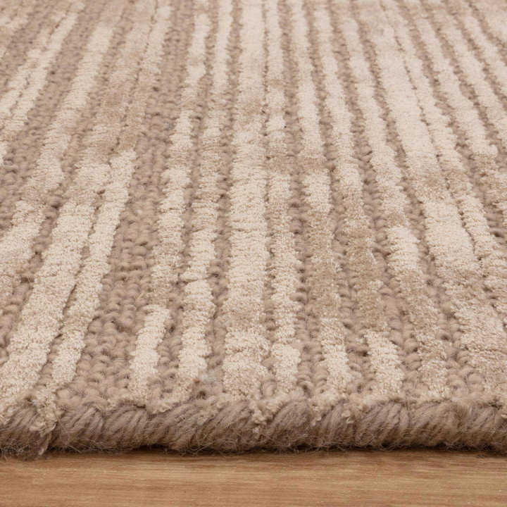 Rug Henley geometric beige taupe 160x230 cm