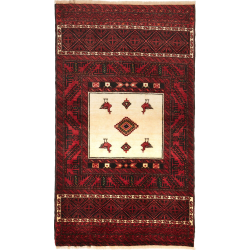 Baluch 110x190 Cm Baluch, Persia, Hand-carded Wool, Cotton