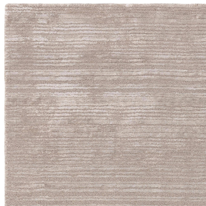 Rug Henley plain silver grey taupe 200x290 cm