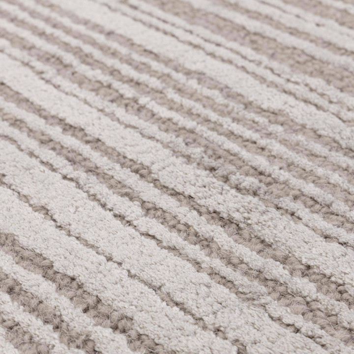 Rug Henley plain silver grey taupe 200x290 cm