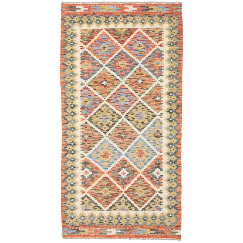Kilim 102x199 Cm Kilim Afghanistan Hand-carded Wool