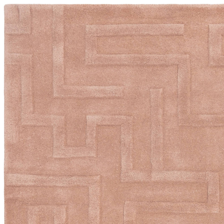 Tappeto Maze geometrico rosa chiaro 160x230 cm