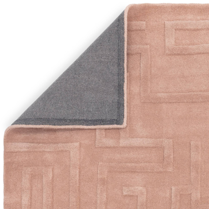 Tappeto Maze geometrico rosa chiaro 160x230 cm