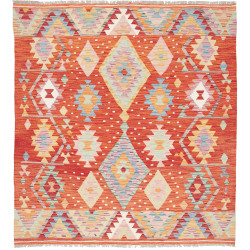 Kilim 148x162 Cm Kilim Afghanistan, Hand-carded Wool (warp: