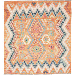 Kilim 151x164 Cm Kilim, Afghanistan, Hand-carded Wool (warp: