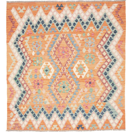 Kilim 151x164 Cm Kilim, Afghanistan, Hand-carded Wool (warp: