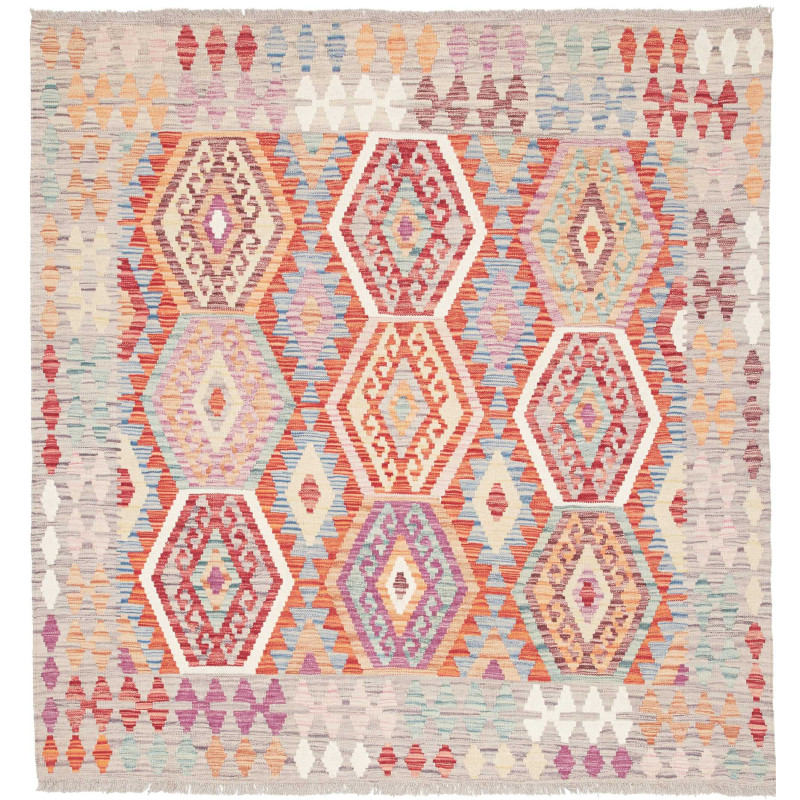 Kilim 147x153 Cm Kilim Afghanistan Hand-carded Wool 0.3