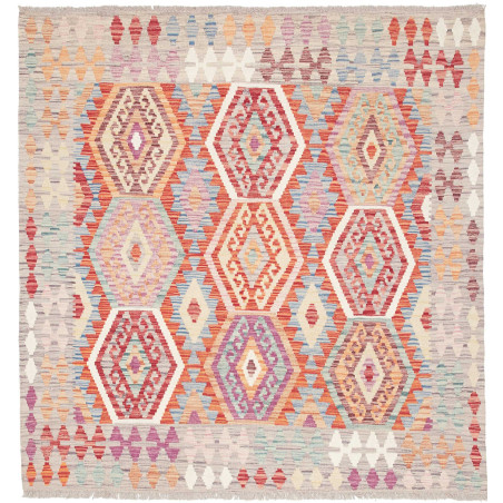 Kilim 147x153 Cm Kilim Afghanistan Hand-carded Wool 0.3