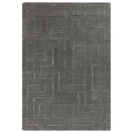 Rug Maze geometric dark grey 200x290 cm