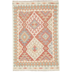 Kilim 99x147 Cm Kilim, Afghanistan, Hand-carded Wool (warp: