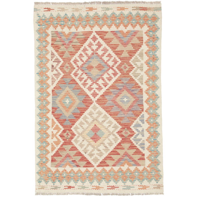 Kilim 99x147 Cm Kilim, Afghanistan, Hand-carded Wool (warp:
