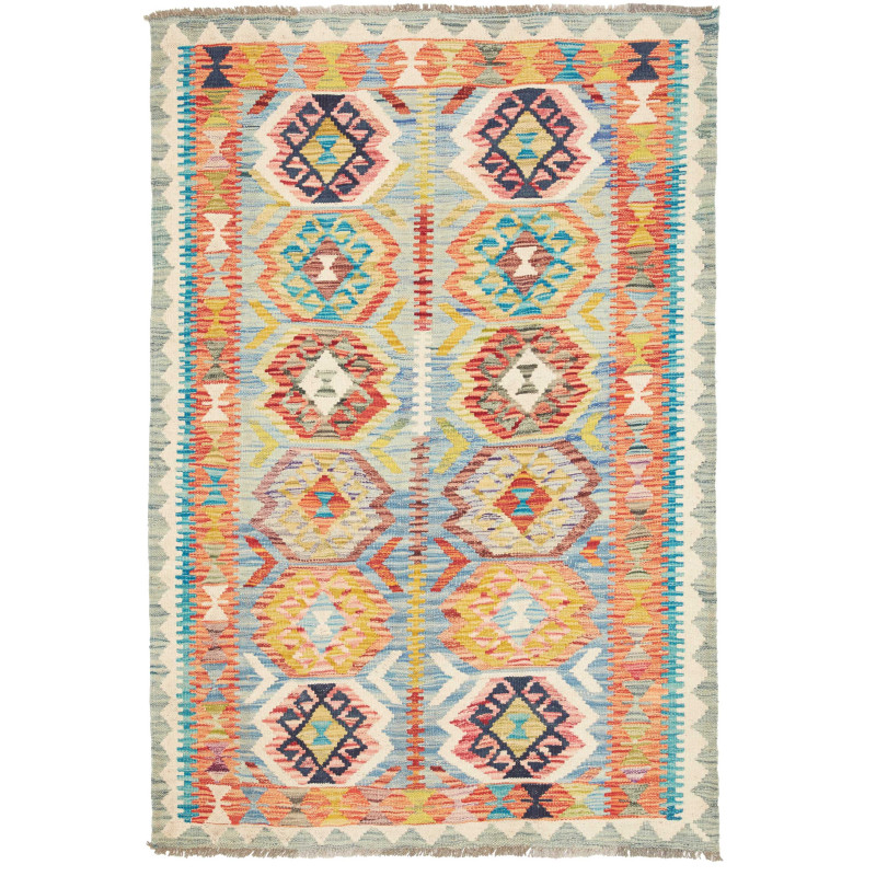 Kilim 104x155 Cm Kilim, Afghanistan, Hand-carded Wool (warp: